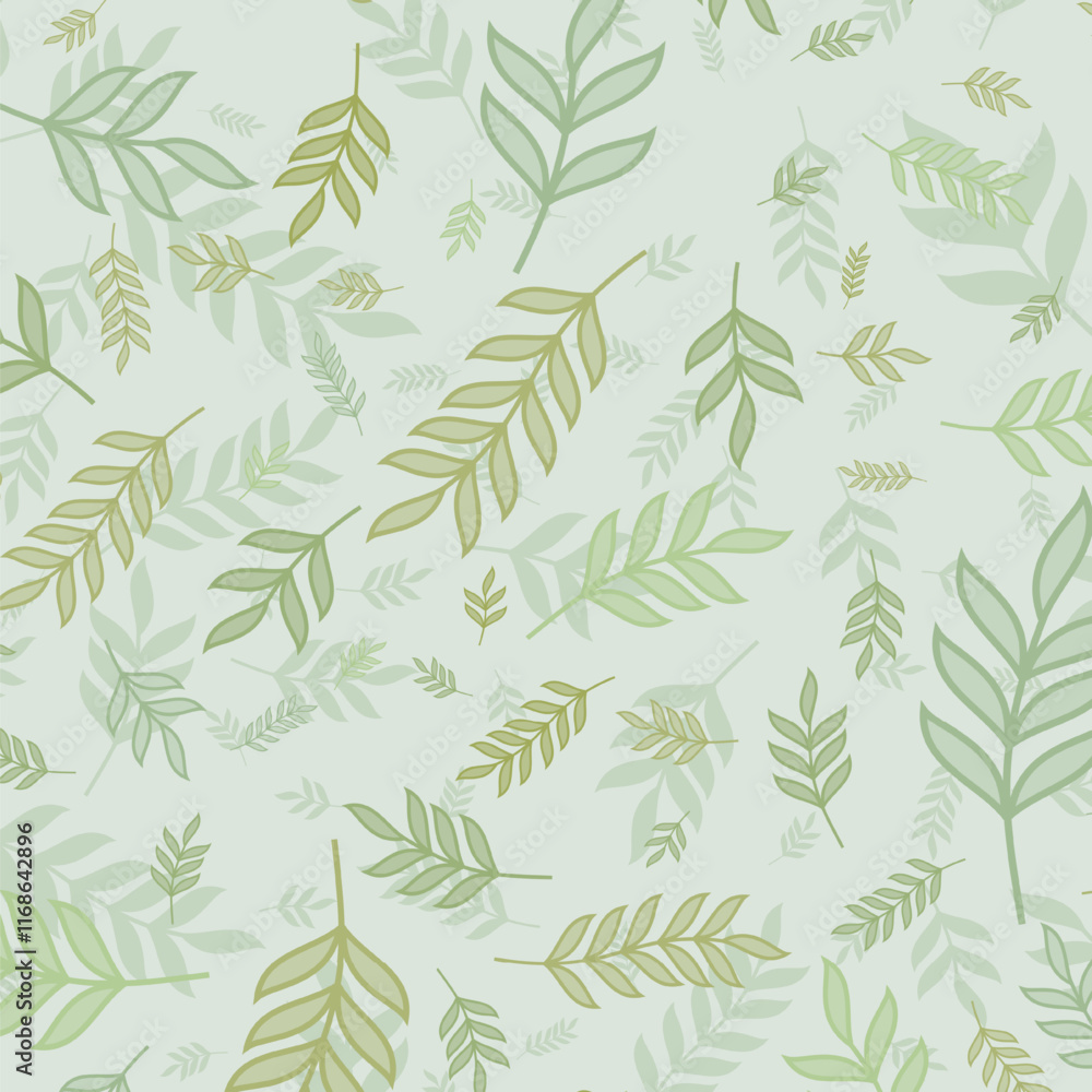Naklejka premium abstract green leaf nature pattern background