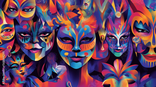 Wallpaper Mural carnival background Torontodigital.ca