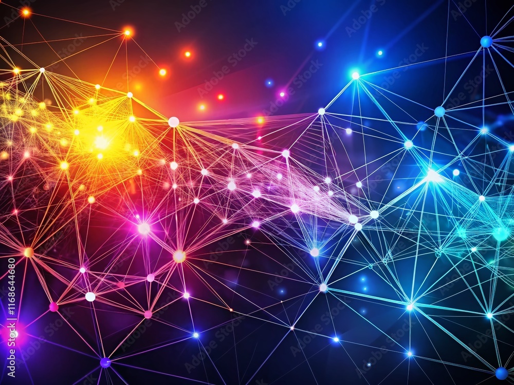 Futuristic Tech Background: Abstract Particle Mesh Network, Digital Innovation, Cyberpunk Style Futuristic Tech Background: Abstract Particle Mesh Network, Digital Innovation, Cyberpunk Style