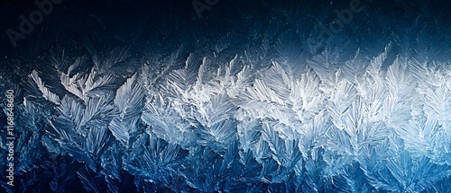 Diamond gradient of icy blues and cool whites forming a frosted crystalline texture on a dark background.
