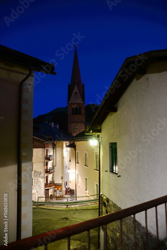 Pieve di Livinallongo, abends photo