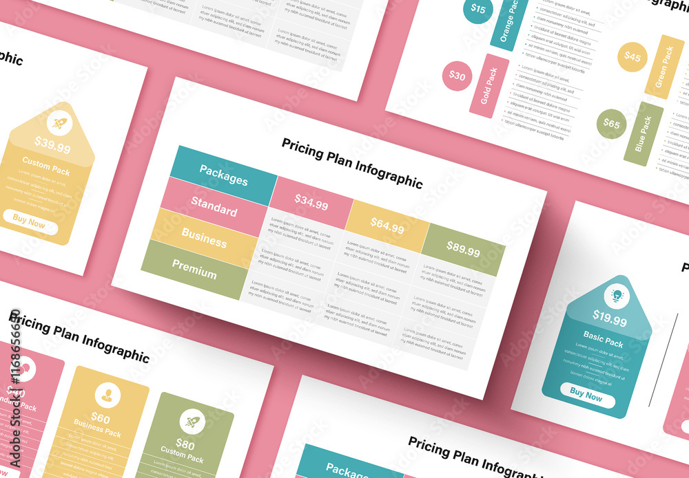 Dynamic Pricing Plan Infographic Set Template Stock Template | Adobe Stock