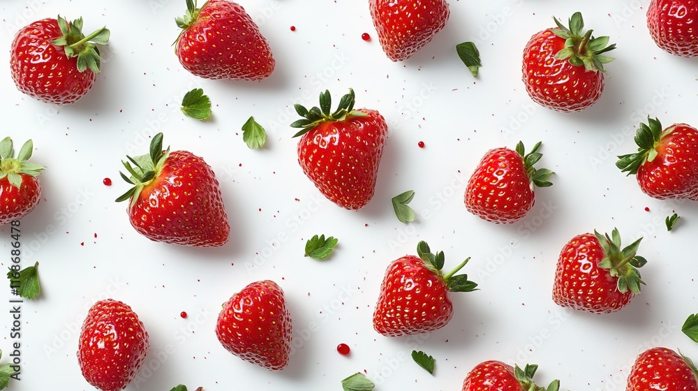 Strawberries on white background Strawberries on white background
