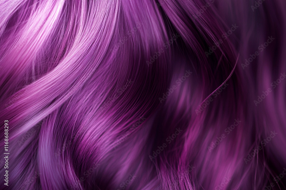 Purple hair texture abstract background. Close up of wavy hair. generativa IA Purple hair texture abstract background. Close up of wavy hair. generativa IA
