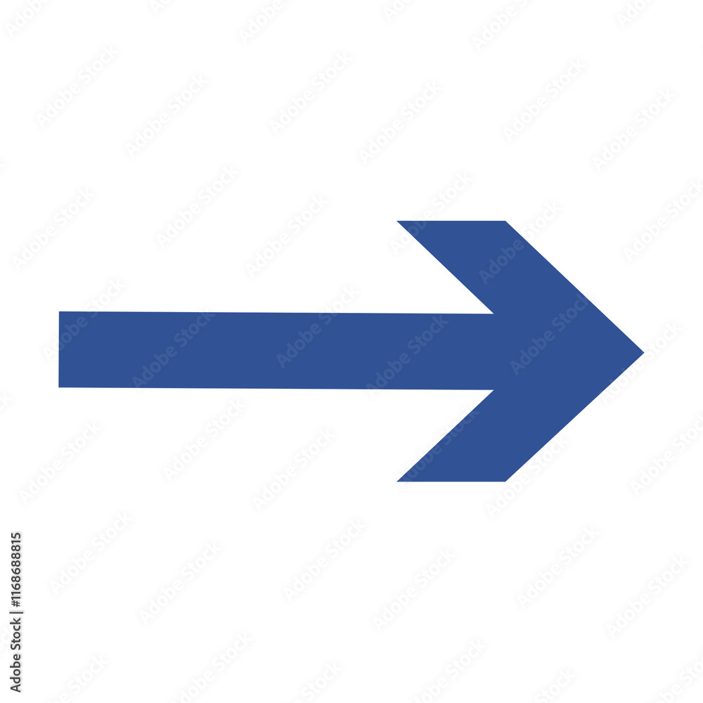 Arrow png icon, blue simple sticker, right direction transparent symbol Arrow png icon, blue simple sticker, right direction transparent symbol