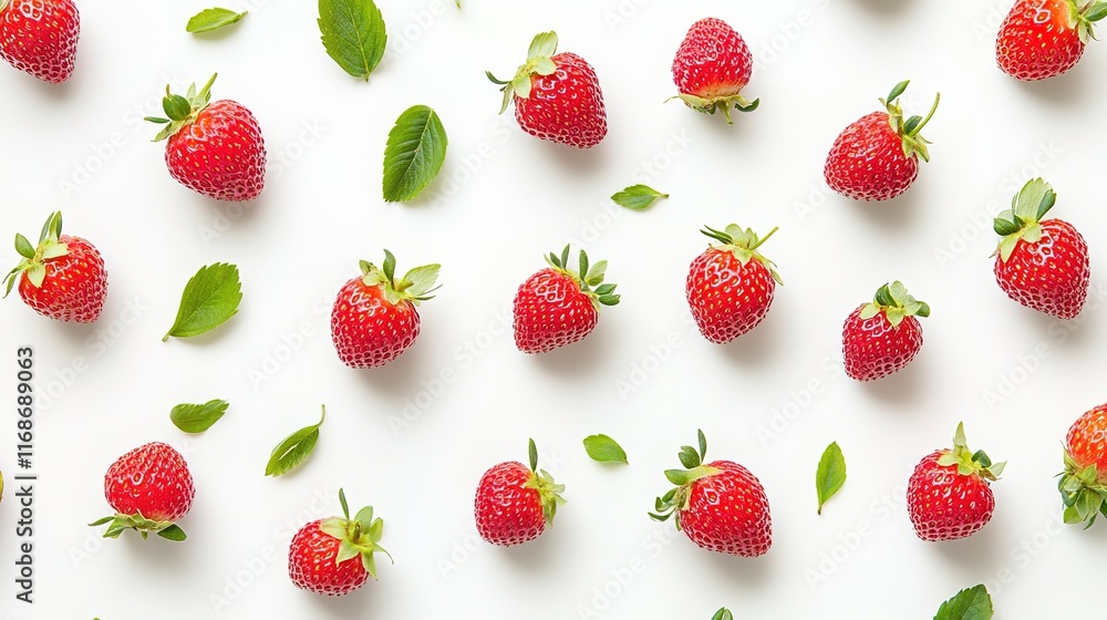 Strawberries on white background Strawberries on white background