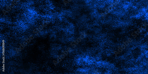 Abstract blue wall grunge background, Nebules blue texture decorative Venetian stucco for backgrounds, deep shiny blue and black dreamlike abstract fantasy under water background, dark blue concrete.
