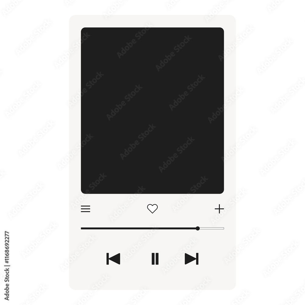 Music app png frame, transparent background Music app png frame, transparent background