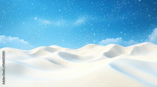 Wallpaper Mural White sand dunes under a starry sky. Torontodigital.ca