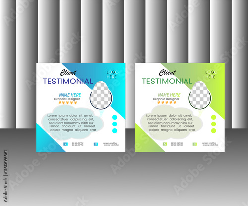 Client testimonial,Customer feedback testimonial social media post template layout or web banner design, Client feedback review or client testimonial design, client testimonial comment or quote square
