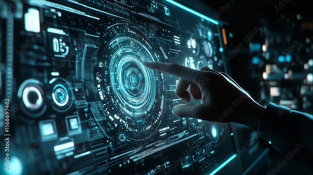 Futuristic Digital Interface Technology Screen Modern Design Abstract Blue Neon Glowing ui ux data Futuristic Digital Interface Technology Screen Modern Design Abstract Blue Neon Glowing ui ux data