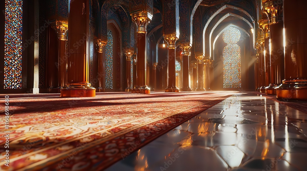 Obraz premium Mosque complex from Birds eyes