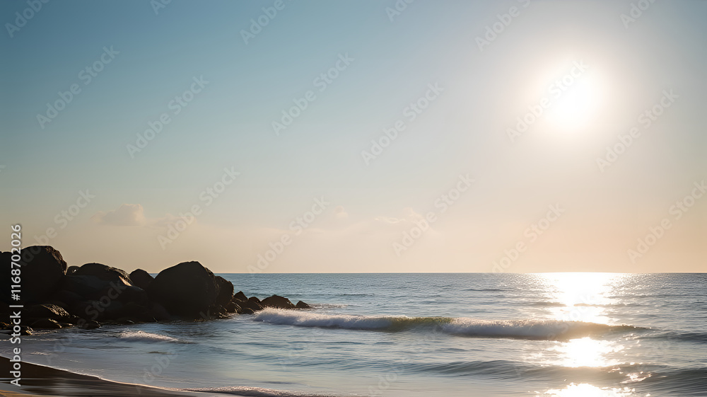 Fototapeta premium Background beach sun