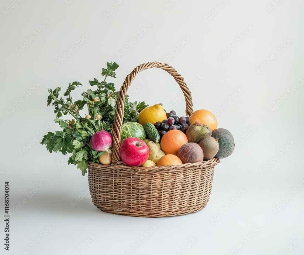 Fresh and Colorful Basket of Fruits and Vegetables, Highlighting Variety and Natural Beauty, Perfect for Health, Cooking, and Culinary Inspiration Fresh and Colorful Basket of Fruits and Vegetables, Highlighting Variety and Natural Beauty, Perfect for Health, Cooking, and Culinary Inspiration