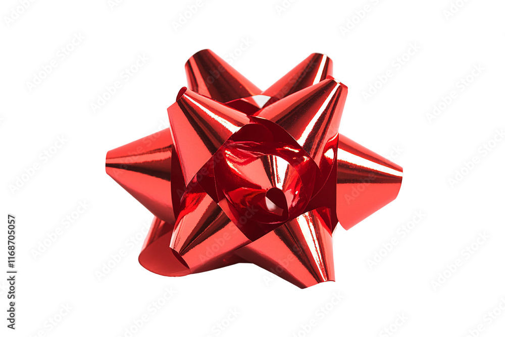 Isolated Red Gift Bow Isolated Red Gift Bow