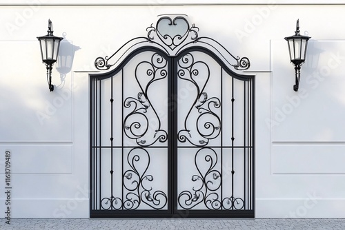 wrought gates , vintage gate