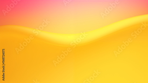 3D Illustration, a background blending yellow and pink hues.