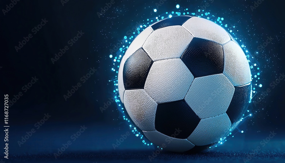 Naklejka premium Sport business concept, Abstract patterns of sports analytics data with glowing financial insights, highlighting the role of data in sports management