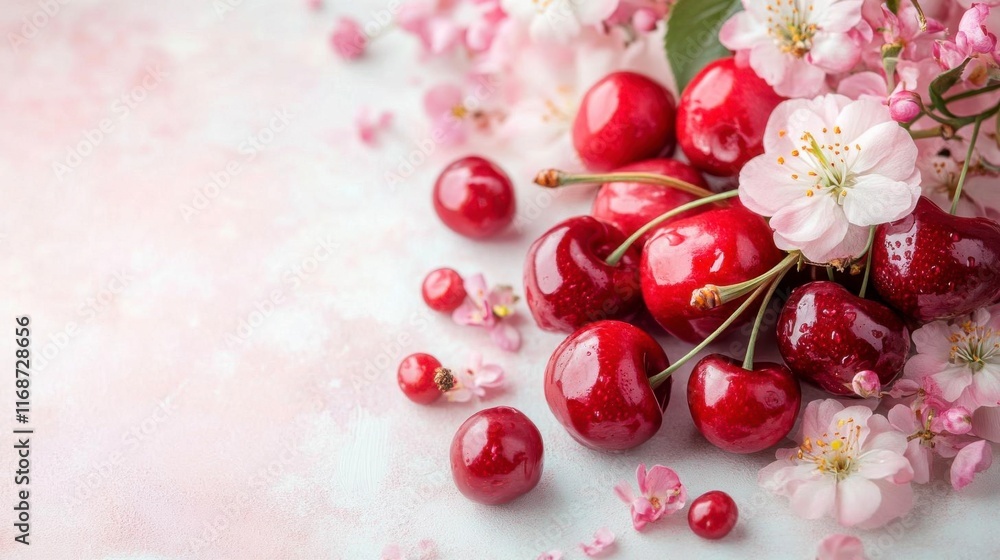 Juicy Cherries & Delicate Blossoms: A Spring Delight!