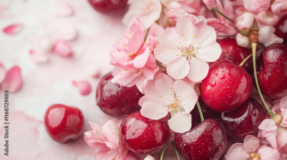 Juicy Cherries & Delicate Blossom: A Springtime Delight! Juicy Cherries & Delicate Blossom: A Springtime Delight!