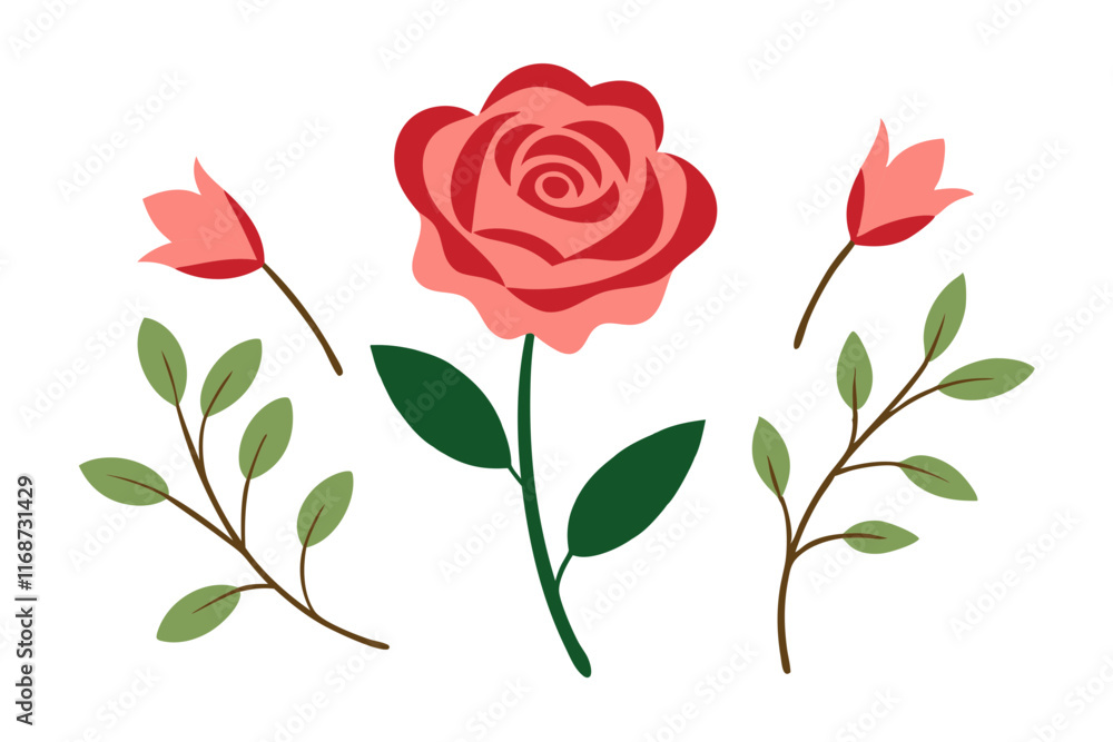 illustration of a rose illustration of a rose