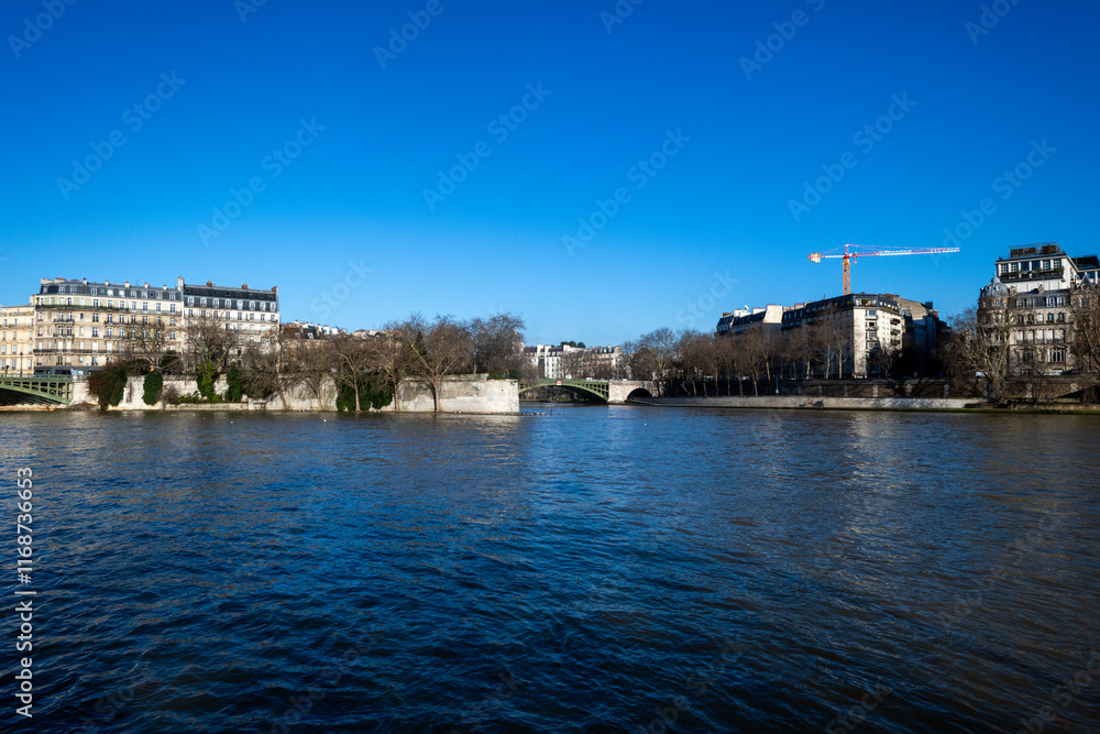 scène sur les rives de la Seine dans la centre de Paris en France scène sur les rives de la Seine dans la centre de Paris en France