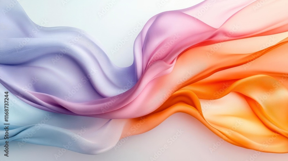Serene Pastel Rainbow Waves: A Dreamy Abstract Art Serene Pastel Rainbow Waves: A Dreamy Abstract Art