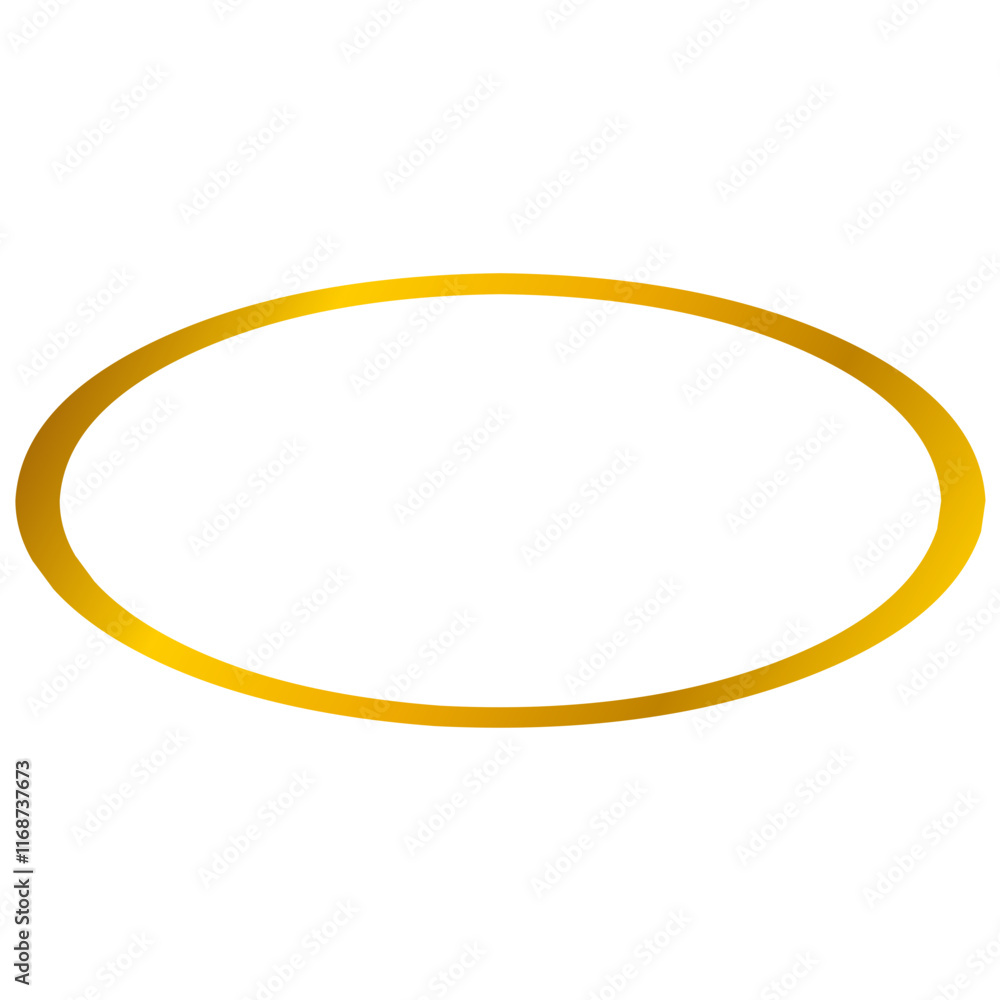 Gold oval frame Gold oval frame