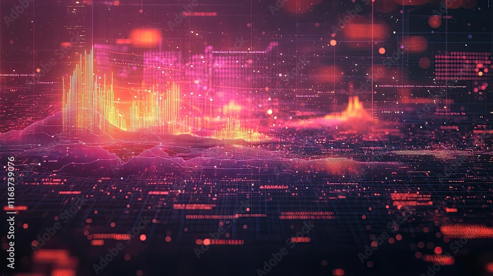 Obraz premium Real-time data visualizations improving insights with business analytics tools. -