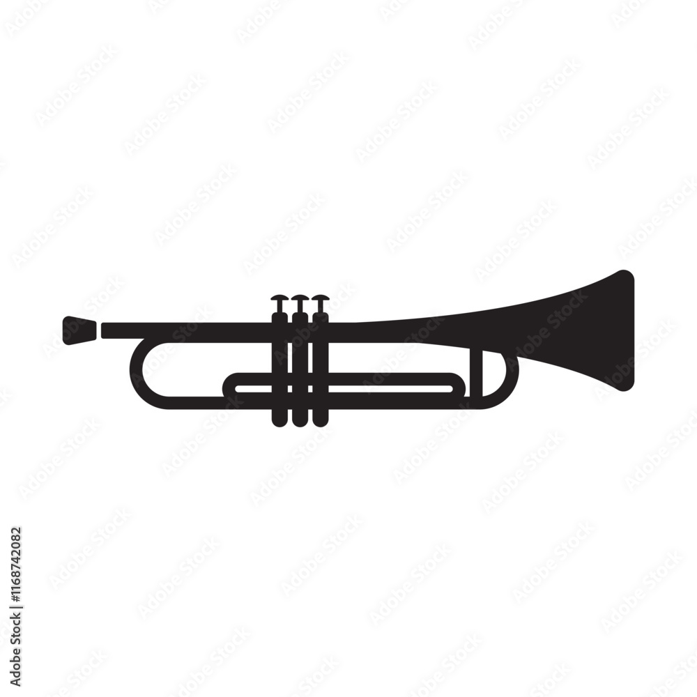 Naklejka premium Trombone Icon or Illustration
