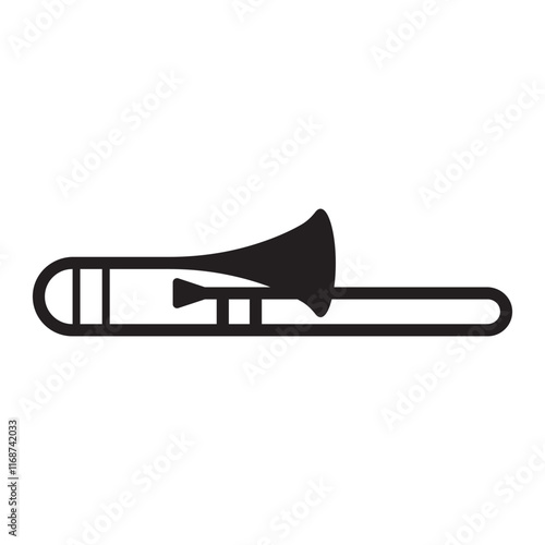 Trombone Icon or Illustration