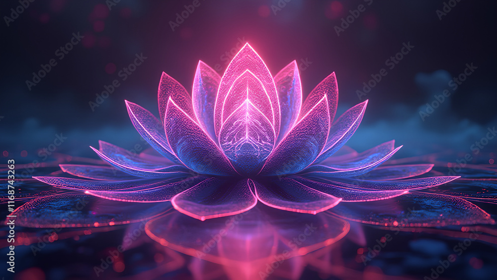 An enigmatic visualization of a cosmic lotus flower within Möbius Strip Realities An enigmatic visualization of a cosmic lotus flower within Möbius Strip Realities