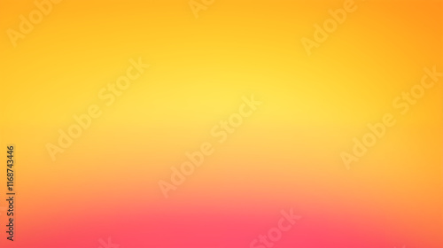 3D Illustration. Yellow and pink, a seamless studio gradient background.