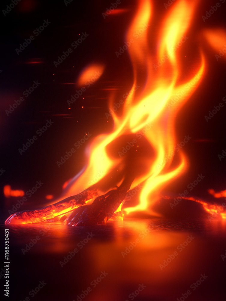 Fototapeta premium fire and flames