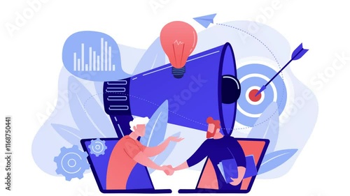 Online Partnership: Virtual Handshake & Communication