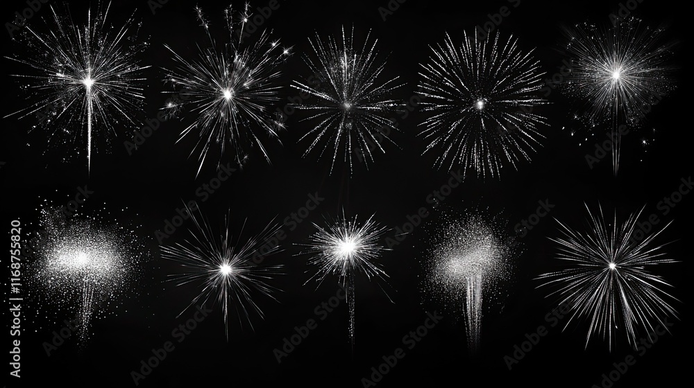 Transparent Fireworks Element. Sparkles Star. Radiance flash rays Transparent Fireworks Element. Sparkles Star. Radiance flash rays