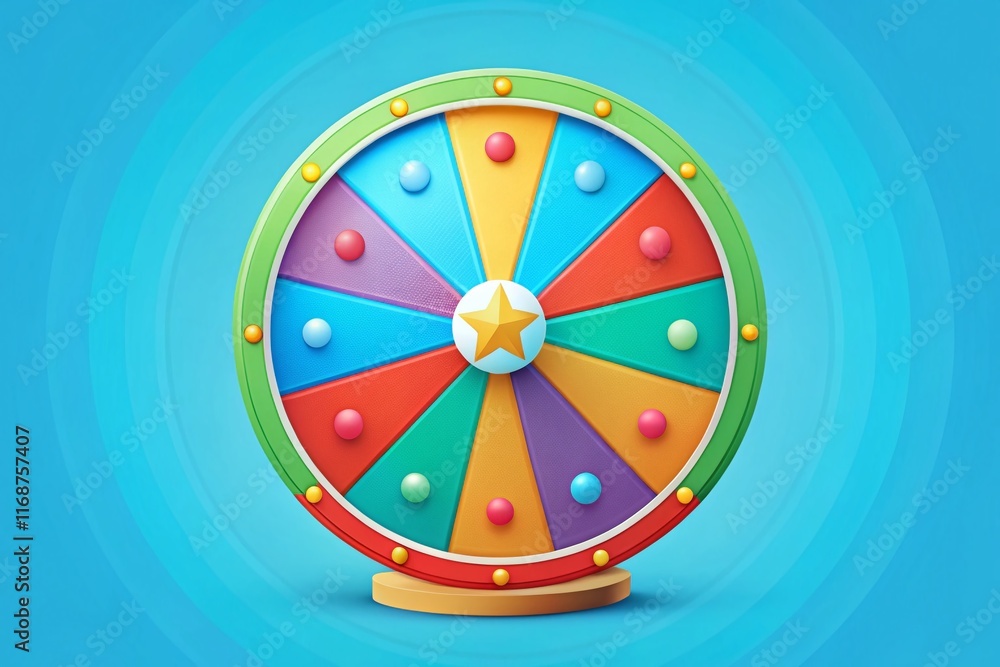 Flat Style Fortune Wheel: Game of Chance, Luck, Money, Winning Flat Style Fortune Wheel: Game of Chance, Luck, Money, Winning