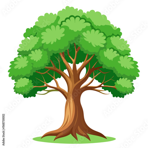tree illustration on white background.