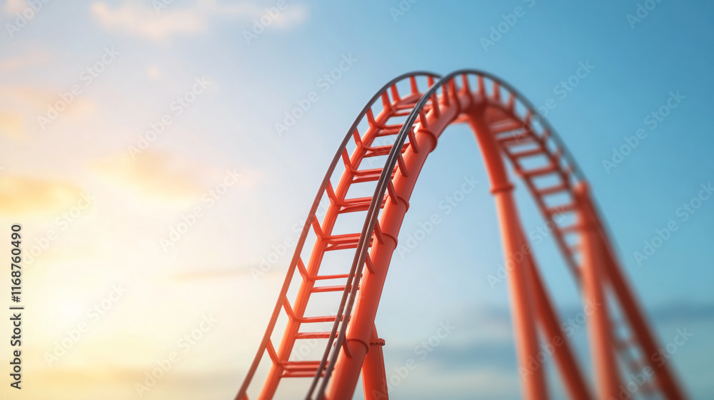 Futuristic rollercoaster ride in a high-tech amusement park, showcasing cutting-edge design and thrilling speed, with cool tones emphasizing the technology-driven entertainment experience of tomorrow. Futuristic rollercoaster ride in a high-tech amusement park, showcasing cutting-edge design and thrilling speed, with cool tones emphasizing the technology-driven entertainment experience of tomorrow.