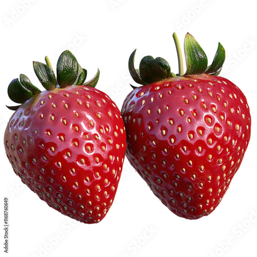 strawberry isolated on white background