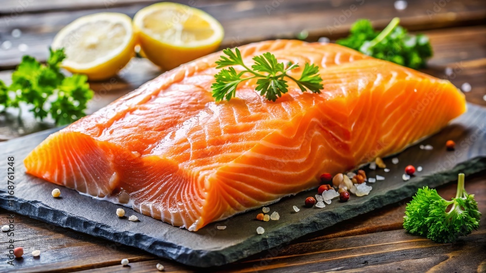 Fresh Salmon Fillet Cut, Ready to Cook - High-Resolution Stock Photo Fresh Salmon Fillet Cut, Ready to Cook - High-Resolution Stock Photo