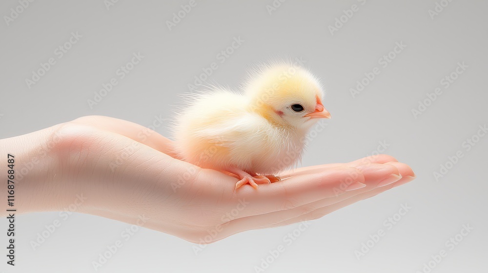 A close-up of a baby chick resting in a farmer's hands, symbolizing care and warmth, set against a plain white background. A close-up of a baby chick resting in a farmer's hands, symbolizing care and warmth, set against a plain white background.