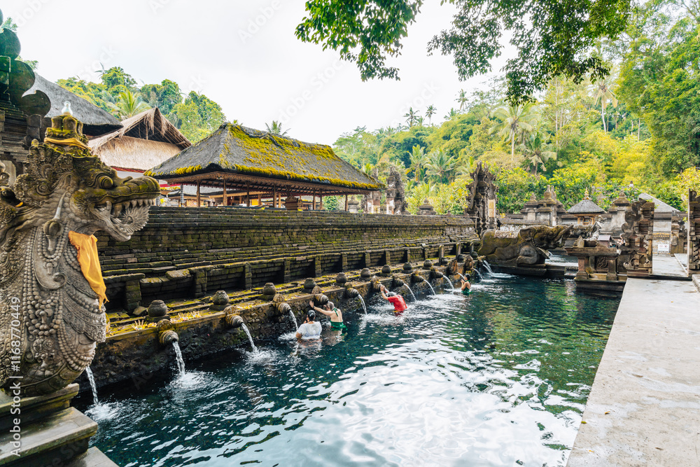Purification Ritual At The Holy Water Temple, Ubud, Bali, Indonesia