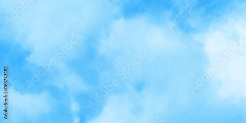 Gradient light white sky background with fluffy clouds, Nature landscape in environment day horizon skyline view, cloudy in sunshine calm bright winter air background .	