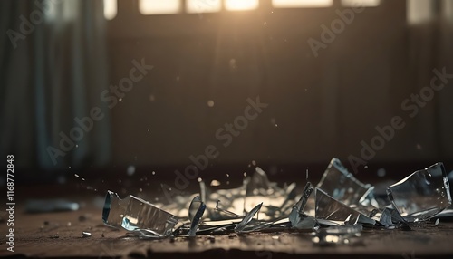 Broken glass background