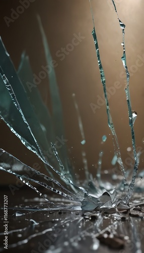 Broken glass background