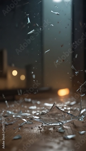 Broken glass background