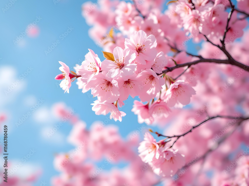 Obraz premium Beautiful japan sakuracherry blossoms flower in spring season