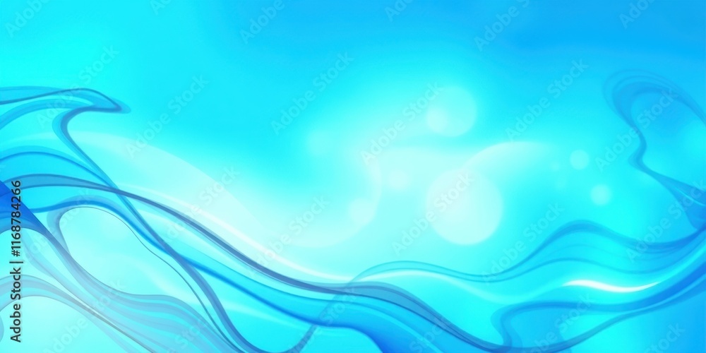 Fototapeta premium Abstract Blue Swirling Wave Design Background for Presentations and Websites