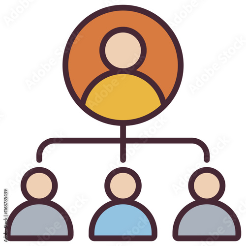 Manager Outline Color Icon